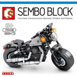 SEMBO 701118 Xếp hình kiểu Lego MOTO Harley-Davidson Iron 883 Enjoy The Ride Harley Tough Guy 883 189 khối