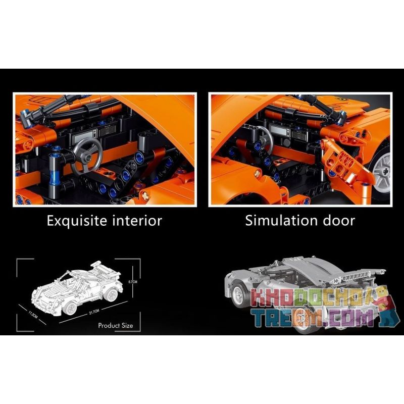 LIN07 0021 non  XE THỂ THAO VAIL bộ đồ chơi xếp lắp ráp ghép mô hình  SPEED UP Kỹ Thuật Công Nghệ Cao Mô Hình Phương Tiện 589 khối