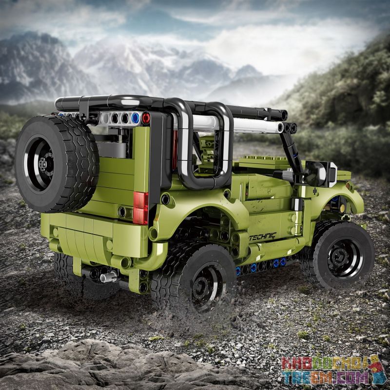 ZHEGAO QL0424 0424 non  LAND ROVER DEFENDER PULL BACK bộ đồ chơi xếp lắp ráp ghép mô hình  Kỹ Thuật Công Nghệ Cao Mô Hình Phương Tiện 763 khối