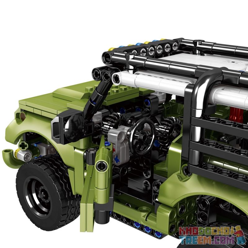 ZHEGAO QL0424 0424 non  LAND ROVER DEFENDER PULL BACK bộ đồ chơi xếp lắp ráp ghép mô hình  Kỹ Thuật Công Nghệ Cao Mô Hình Phương Tiện 763 khối