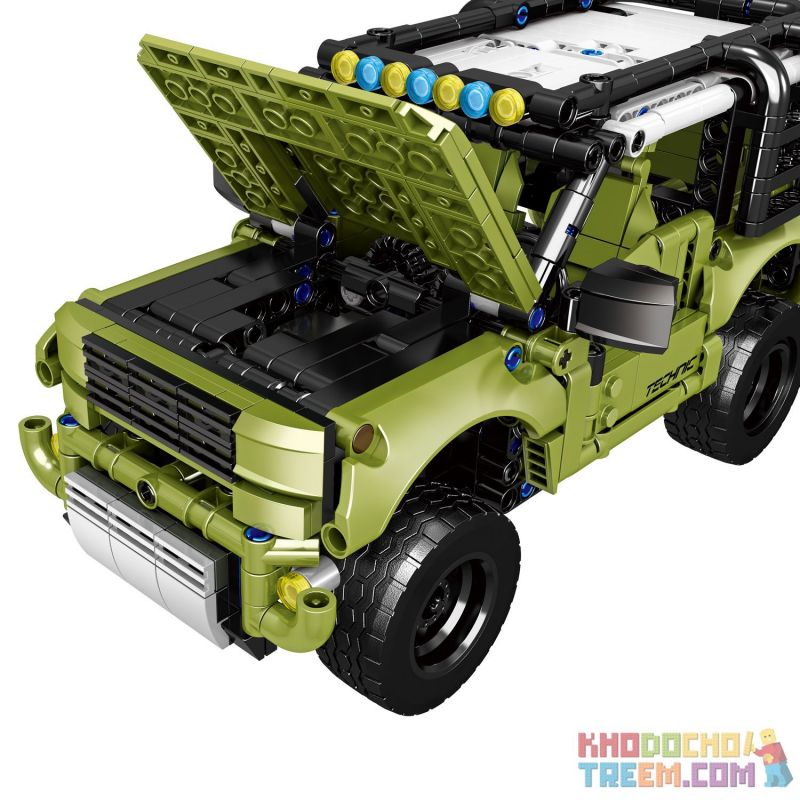 ZHEGAO QL0424 0424 non  LAND ROVER DEFENDER PULL BACK bộ đồ chơi xếp lắp ráp ghép mô hình  Kỹ Thuật Công Nghệ Cao Mô Hình Phương Tiện 763 khối
