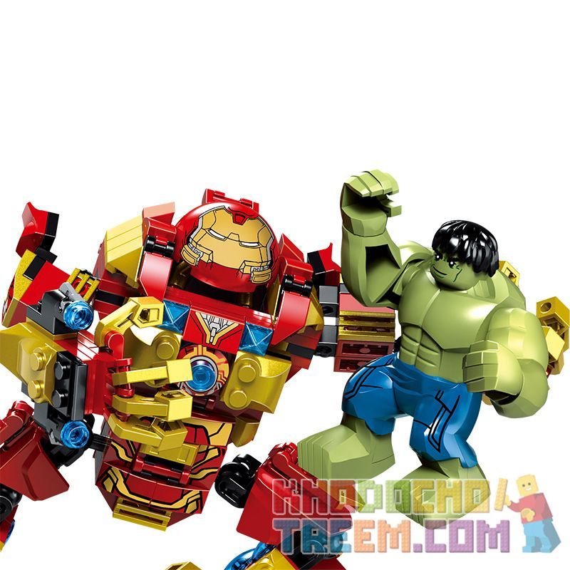 PRCK 64051 Xếp hình kiểu Lego SUPER HEROES Avengemt 4 Rock Wars Iron ...