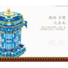 HAPPY BUILD SHINEYU XINYU GGJW1216 1216 GGWJ1216 XQ18001 18001 non  ĐÈN LỒNG CUNG ĐIỆN VỚI ỐNG ĐỰNG BÚT TRÁNG MEN CLOISONNE bộ đồ chơi xếp lắp ráp ghép mô hình Forbidden City Stationery Văn Phòng Phẩm Tử Cấm Thành 1352 khối