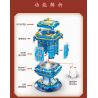 HAPPY BUILD SHINEYU XINYU GGJW1216 1216 GGWJ1216 XQ18001 18001 non  ĐÈN LỒNG CUNG ĐIỆN VỚI ỐNG ĐỰNG BÚT TRÁNG MEN CLOISONNE bộ đồ chơi xếp lắp ráp ghép mô hình Forbidden City Stationery Văn Phòng Phẩm Tử Cấm Thành 1352 khối