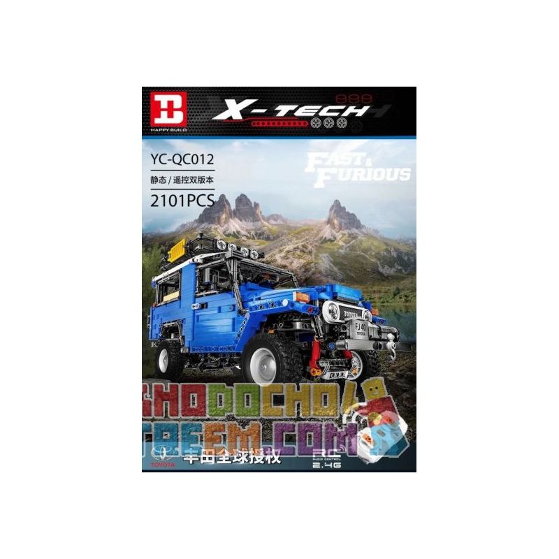 HAPPY BUILD SHINEYU XINYU YC-QC012 QC012 YCQC012 non  TOYOTA J40 1:12. tỷ lệ 1:12 bộ đồ chơi xếp lắp ráp ghép mô hình  X-TECH FAST & FURIOUS TOYOTA J40 Kỹ Thuật Công Nghệ Cao Mô Hình Phương Tiện 2101 khối