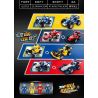 ZHEGAO QL0723 0723 non  CÔNG THỨC 1 XE 4 bộ đồ chơi xếp lắp ráp ghép mô hình Racers RACING Đua Tốc Độ 414 khối