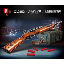 ZHEGAO QL0452 0452 non  SÚNG TRƯỜNG KAR98K MAUSER bộ đồ chơi xếp lắp ráp ghép mô hình  MHWP KAE98K Kỹ Thuật Công Nghệ Cao Mô Hình Phương Tiện 1004 khối