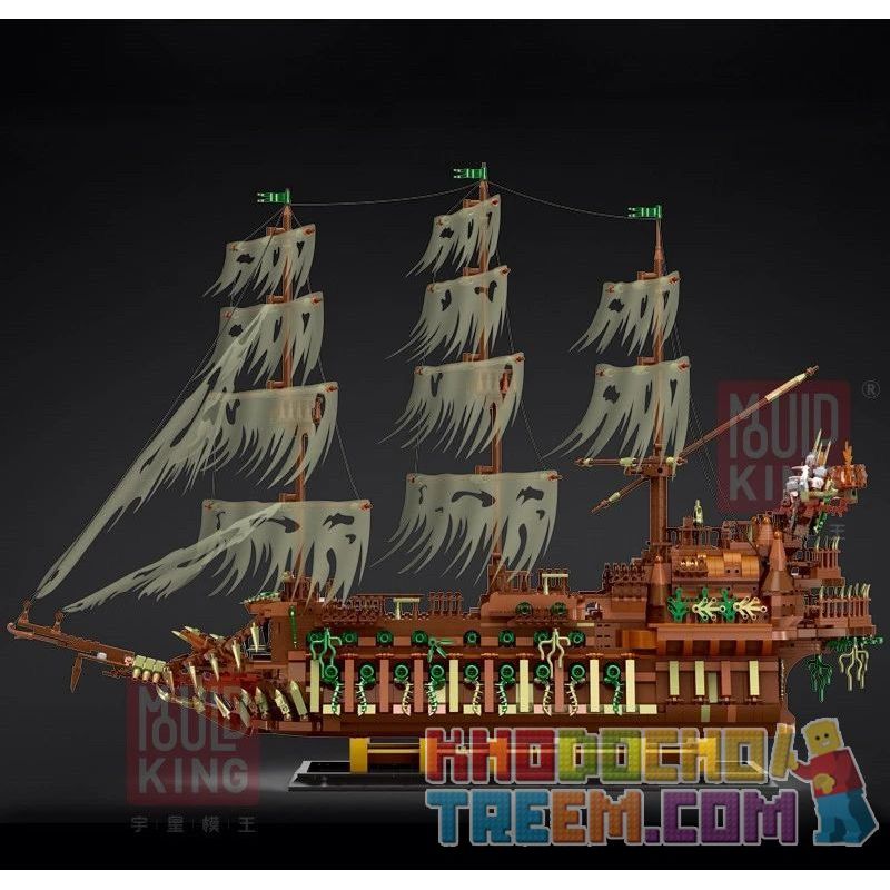 MouldKing 13138 Mould King 13138 non  NGƯỜI HÀ LAN NHẢY VỌT bộ đồ chơi xếp lắp ráp ghép mô hình Pirates Of The Caribbean THE FLYING DUTCHMAN Cướp Biển Vùng Caribe 3653 khối