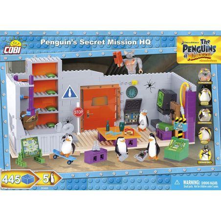 COBI 26480 non  TRỤ SỞ NHIỆM VỤ BÍ MẬT CỦA PENGUIN bộ đồ chơi xếp lắp ráp ghép mô hình Movie & Game PENGUIN'S SECRET MISSION HQ Phim Và Trò Chơi 445 khối