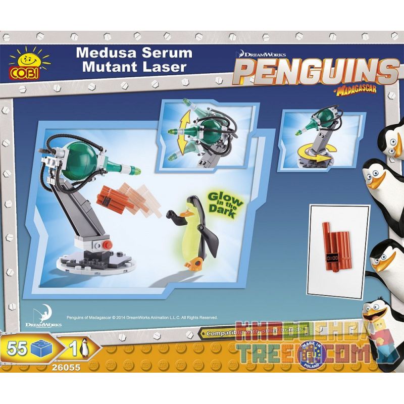 COBI 26055 non  SÚNG BIẾN ĐỔI HUYẾT THANH MEDUSA bộ đồ chơi xếp lắp ráp ghép mô hình Movie & Game MEDUSA SERUM MUTANT LASER Phim Và Trò Chơi 55 khối