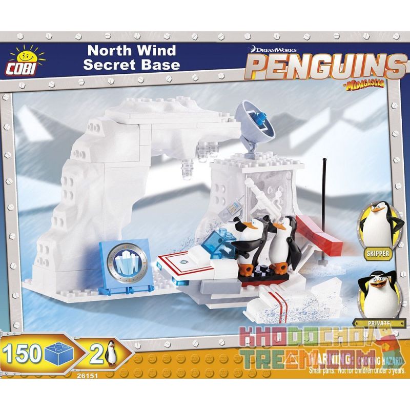 COBI 26151 non Lego CĂN CỨ BÍ MẬT CỦA GIÓ BẮC bộ đồ chơi xếp lắp ráp ghép mô hình Movie & Game NORTH WIND SECRET BASE Phim Và Trò Chơi 150 khối