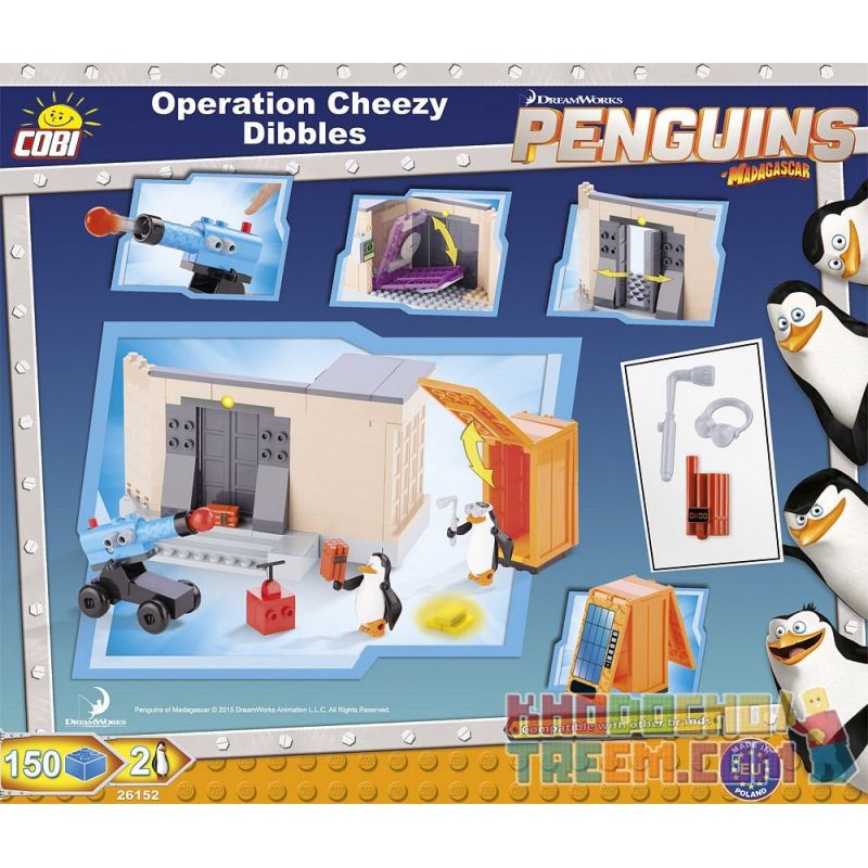 COBI 26152 non  HOẠT ĐỘNG CHEEZY DIBBLES bộ đồ chơi xếp lắp ráp ghép mô hình Movie & Game OPERATION CHEEZY DIBBLES Phim Và Trò Chơi 150 khối