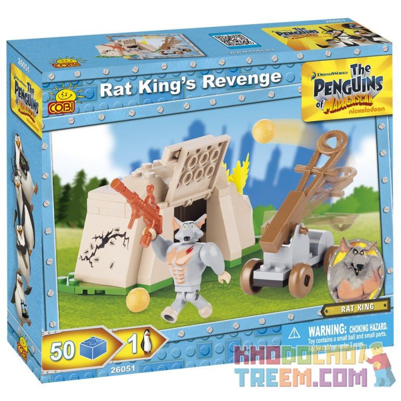 COBI 26051 non Lego RAT KING REVENGE bộ đồ chơi xếp lắp ráp ghép mô hình Movie & Game RAT KING'S REVENGE Phim Và Trò Chơi 50 khối