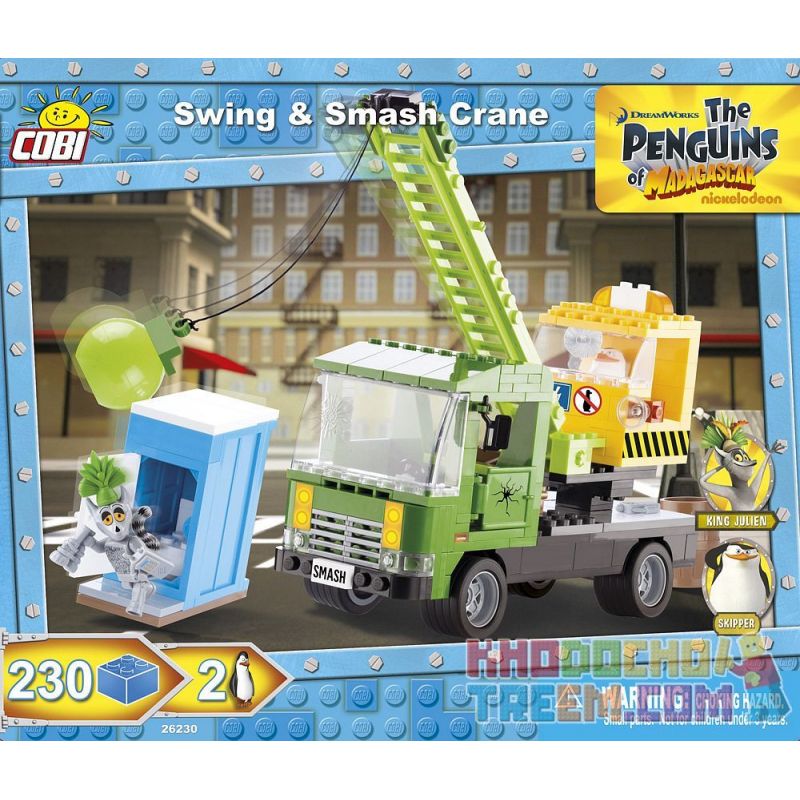 COBI 26230 non  CẦN TRỤC CON LẮC bộ đồ chơi xếp lắp ráp ghép mô hình Movie & Game SWING & SMASH CRANE Phim Và Trò Chơi 320 khối