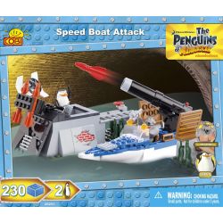 COBI 26231 non  TÀU CAO TỐC TẤN CÔNG bộ đồ chơi xếp lắp ráp ghép mô hình Movie & Game SPEED BOAT ATTACK Phim Và Trò Chơi 230 khối