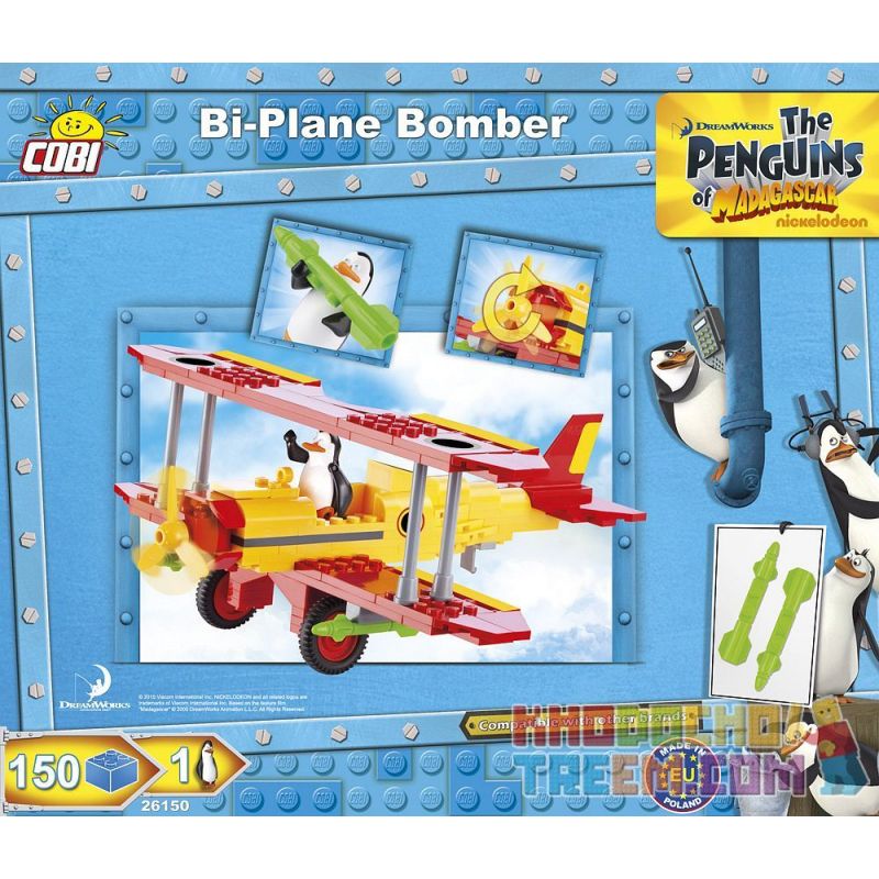 COBI 26150 non  MÁY BAY NÉM BOM BIPLANE bộ đồ chơi xếp lắp ráp ghép mô hình Movie & Game BI-PLANE BOMBER Phim Và Trò Chơi 150 khối