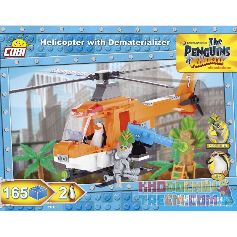 COBI 26160 non Lego TRỰC THĂNG VỚI SÚNG BIẾN MẤT bộ đồ chơi xếp lắp ráp ghép mô hình Movie & Game HELICOPTER WITH DEMATERIALIZER Phim Và Trò Chơi 165 khối