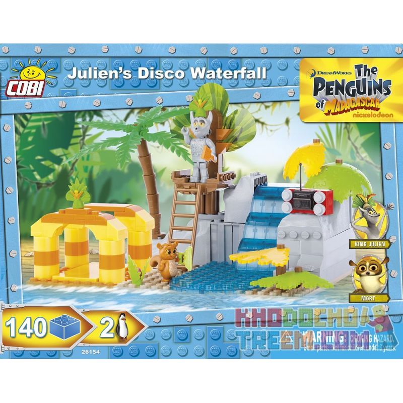 COBI 26154 non Lego THÁC DISCO CỦA JULIAN bộ đồ chơi xếp lắp ráp ghép mô hình Movie & Game JULIEN'S DISCO WATERFALL Phim Và Trò Chơi 140 khối