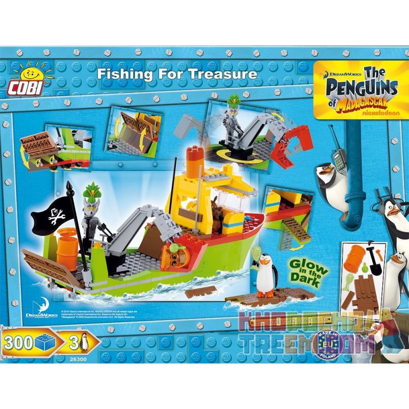COBI 26300 non  KHO BÁU CỨU CÁNH bộ đồ chơi xếp lắp ráp ghép mô hình Movie & Game FISHING FOR TREASURE Phim Và Trò Chơi 300 khối