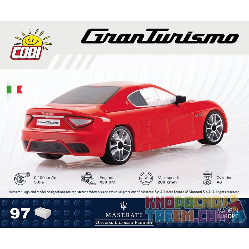 COBI 24561 non  MASERATIGRANTURISMO bộ đồ chơi xếp lắp ráp ghép mô hình Creator MASERATI GRANTURISMO Sáng Tạo 97 khối