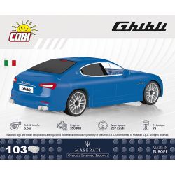 COBI 24564 non  MASERATI. bộ đồ chơi xếp lắp ráp ghép mô hình Creator MASERATI GHIBLI Sáng Tạo 103 khối