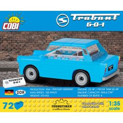 COBI 24539 non  TRABANT 601. bộ đồ chơi xếp lắp ráp ghép mô hình Creator Sáng Tạo 72 khối