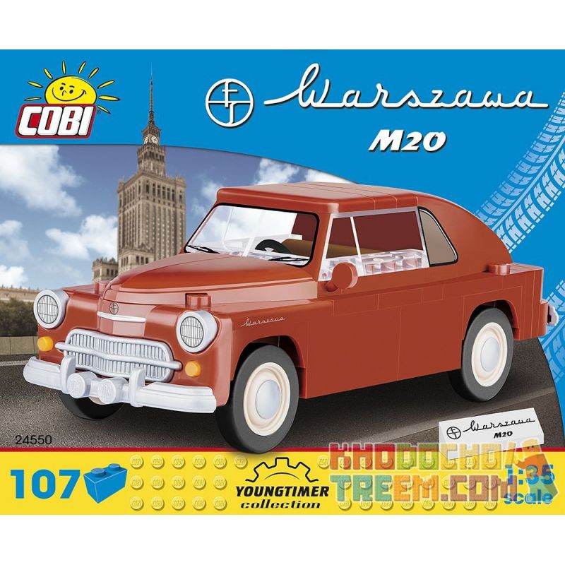 COBI 24550 non Lego WARSAW M20. bộ đồ chơi xếp lắp ráp ghép mô hình Creator WARSZAWA M20 Sáng Tạo 107 khối