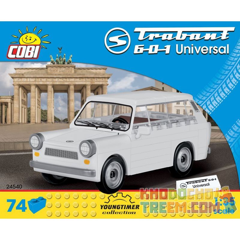 COBI 24540 non Lego TRABANT 601 UNIVERSAL. bộ đồ chơi xếp lắp ráp ghép mô hình Creator Sáng Tạo 74 khối