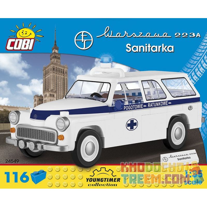 COBI 24549 non Lego WARSZAWA 223 K SANITARKA bộ đồ chơi xếp lắp ráp ghép mô hình Creator Sáng Tạo 116 khối