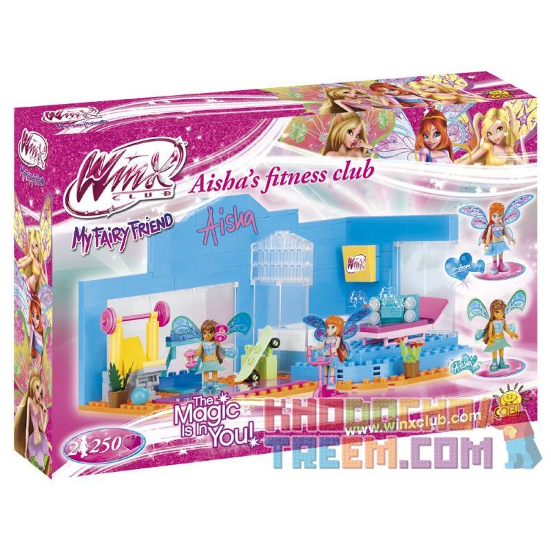 COBI 25254 non Lego CÂU LẠC BỘ SỨC KHỎE CỦA AISHA bộ đồ chơi xếp lắp ráp ghép mô hình Friends AISHA'S FITNESS CLUB Các Bạn Gái 250 khối