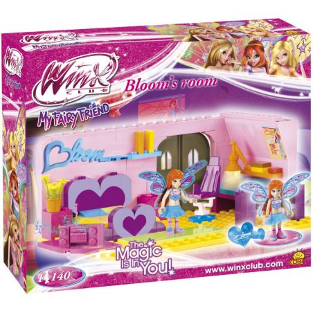 COBI 25140 non  PHÒNG CỦA BLOOM bộ đồ chơi xếp lắp ráp ghép mô hình  BLOOM'S ROOM Các Bạn Gái 140 khối