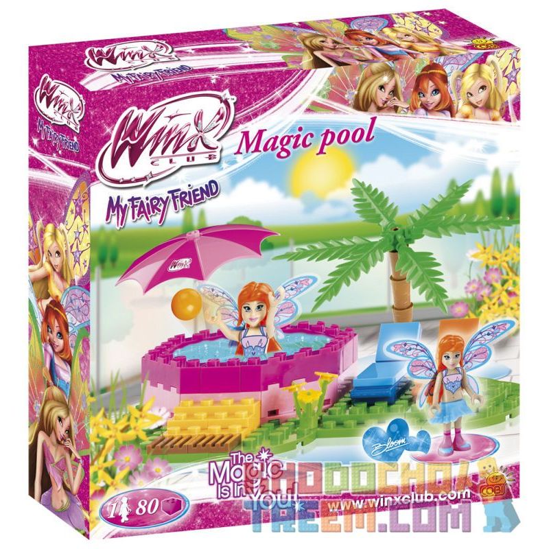 COBI 25082 non Lego HỒ BƠI MA THUẬT bộ đồ chơi xếp lắp ráp ghép mô hình Friends MAGIC POOL Các Bạn Gái 80 khối