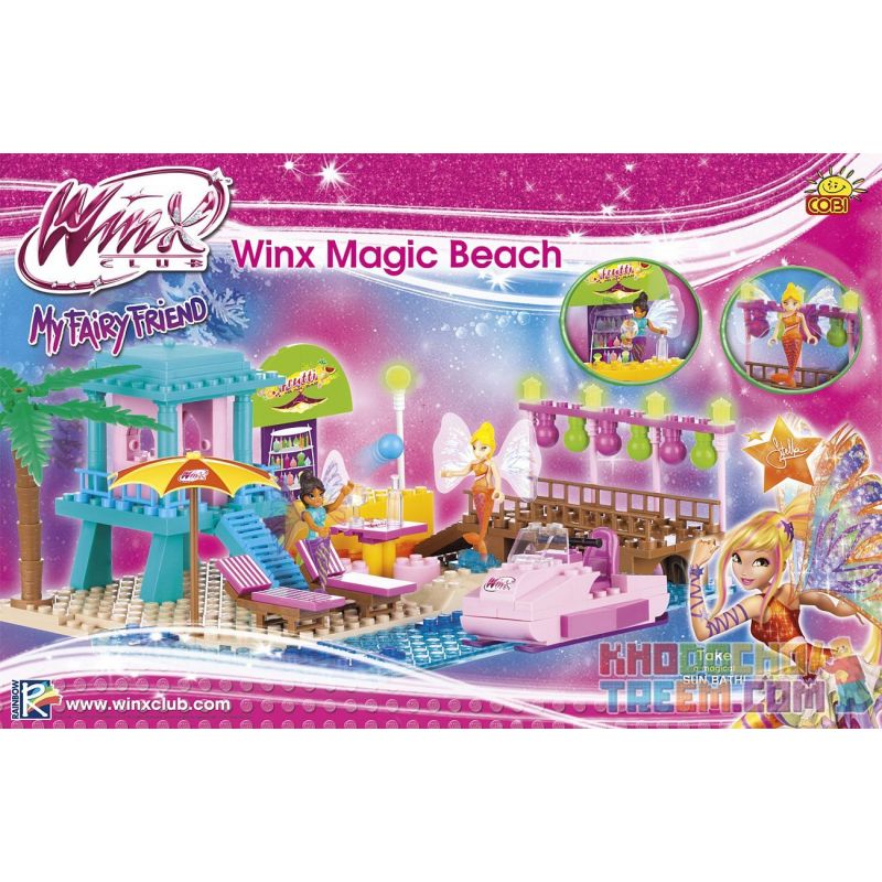 COBI 25256 non  WINX MAGIC BEACH. bộ đồ chơi xếp lắp ráp ghép mô hình  Các Bạn Gái 250 khối