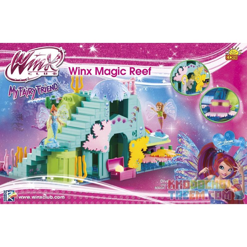 COBI 25255 non  RẠN SAN HÔ MA THUẬT WINX bộ đồ chơi xếp lắp ráp ghép mô hình  WINX MAGIC REEF Các Bạn Gái 250 khối