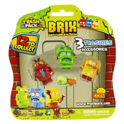 COBI 6247 non  3 NGƯỜI DỌN RÁC CỘNG VỚI PHỤ KIỆN bộ đồ chơi xếp lắp ráp ghép mô hình 3 TRASHIES + ACCESSORIES