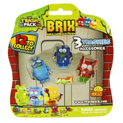 COBI 6247 non  3 NGƯỜI DỌN RÁC CỘNG VỚI PHỤ KIỆN bộ đồ chơi xếp lắp ráp ghép mô hình 3 TRASHIES + ACCESSORIES