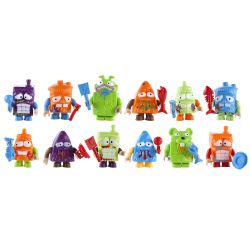 COBI 6256 non  3 NGƯỜI DỌN RÁC CỘNG VỚI LOẠT PHỤ KIỆN 2 bộ đồ chơi xếp lắp ráp ghép mô hình 3 TRASHIES + ACCESSORIES S.2