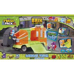 COBI 6261 non  XE RÁC HUỲNH QUANG bộ đồ chơi xếp lắp ráp ghép mô hình GARBAGE TRUCK GLOW 254 khối