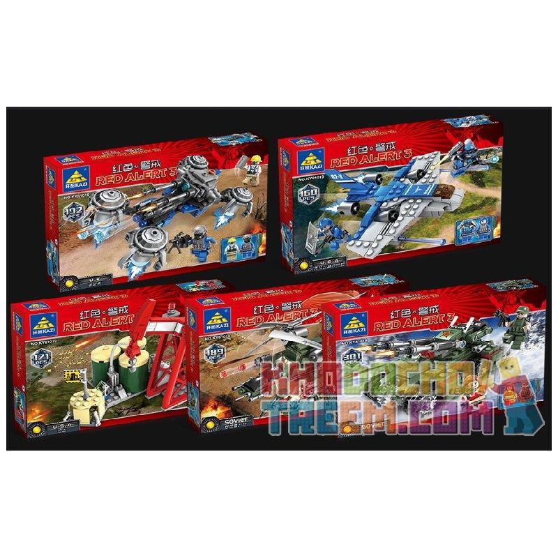 Kazi KY 81019 non  PEACEMAKER MÁY BAY CHIẾN ĐẤU CÓ VŨ TRANG TIÊN PHONG XE TĂNG NGÀY TẬN THẾ TRỰC THĂNG BIPLANE MỎ DẦU bộ đồ chơi xếp lắp ráp ghép mô hình Red Alert 3 Báo Động Đỏ 3 953 khối