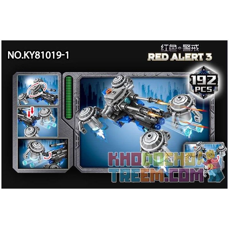 Kazi KY 81019 non  PEACEMAKER MÁY BAY CHIẾN ĐẤU CÓ VŨ TRANG TIÊN PHONG XE TĂNG NGÀY TẬN THẾ TRỰC THĂNG BIPLANE MỎ DẦU bộ đồ chơi xếp lắp ráp ghép mô hình Red Alert 3 Báo Động Đỏ 3 953 khối