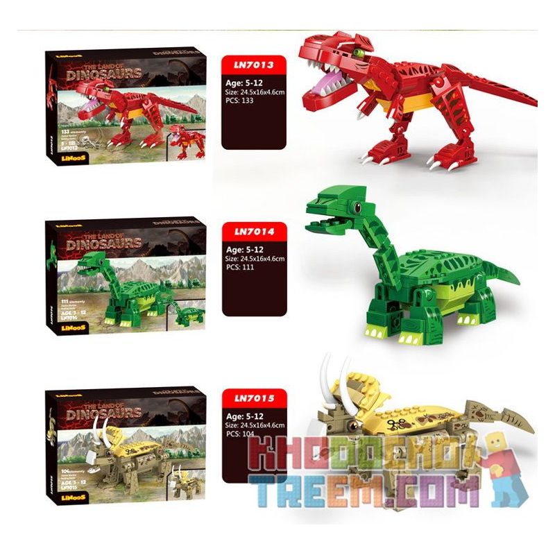 LINOOS LN7013 7013 LN7014 7014 LN7015 7015 LN7016 7016 LN7017 7017 LN7018 7018 non  VÙNG ĐẤT KHỦNG LONG 6 bộ đồ chơi xếp lắp ráp ghép mô hình Dino THE LAND OF DINOSAURS 703 khối LINOOS LN7013 7013 LN7014 7014 LN7015 7015 LN7016 7016 LN7017 7017 LN7018 7018 non  VÙNG ĐẤT KHỦNG LONG 6 bộ đồ chơi xếp lắp ráp ghép mô hình Dino THE LAND OF DINOSAURS 703 khối