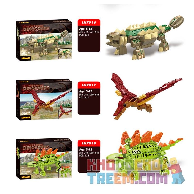 LINOOS LN7013 7013 LN7014 7014 LN7015 7015 LN7016 7016 LN7017 7017 LN7018 7018 non  VÙNG ĐẤT KHỦNG LONG 6 bộ đồ chơi xếp lắp ráp ghép mô hình Dino THE LAND OF DINOSAURS 703 khối LINOOS LN7013 7013 LN7014 7014 LN7015 7015 LN7016 7016 LN7017 7017 LN7018 7018 non  VÙNG ĐẤT KHỦNG LONG 6 bộ đồ chơi xếp lắp ráp ghép mô hình Dino THE LAND OF DINOSAURS 703 khối