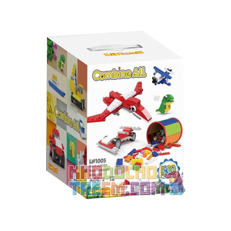 LINOOS LN1005 1005 non  TỰ DO TẠO NHÓM XÂY DỰNG bộ đồ chơi xếp lắp ráp ghép mô hình Creator COMBINE ALL Sáng Tạo 500 khối