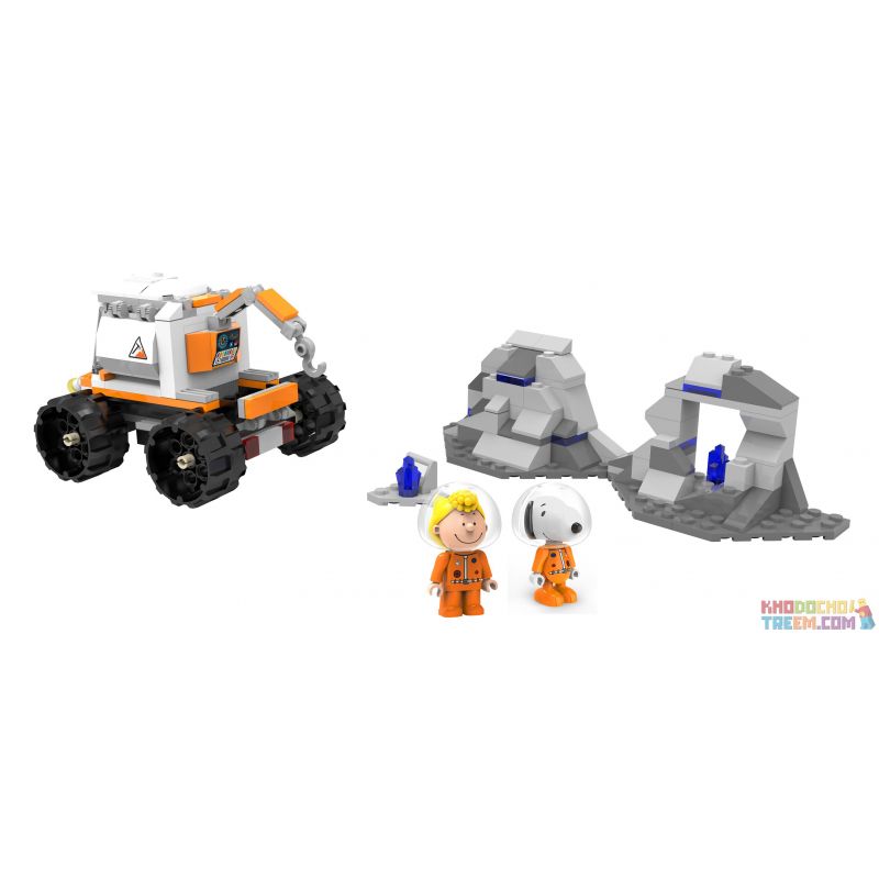 LINOOS LN8018 8018 non Lego XE KỸ THUẬT VŨ TRỤ bộ đồ chơi xếp lắp ráp ghép mô hình Snoopy SNOOPY SPACE TRAVELER Chú Chó 226 khối