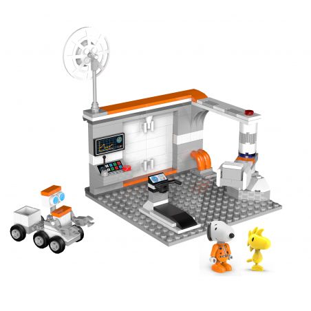 LINOOS LN8017 8017 non  PHÒNG Y TẾ GYM bộ đồ chơi xếp lắp ráp ghép mô hình Snoopy SNOOPY SPACE TRAVELER Chú Chó 179 khối