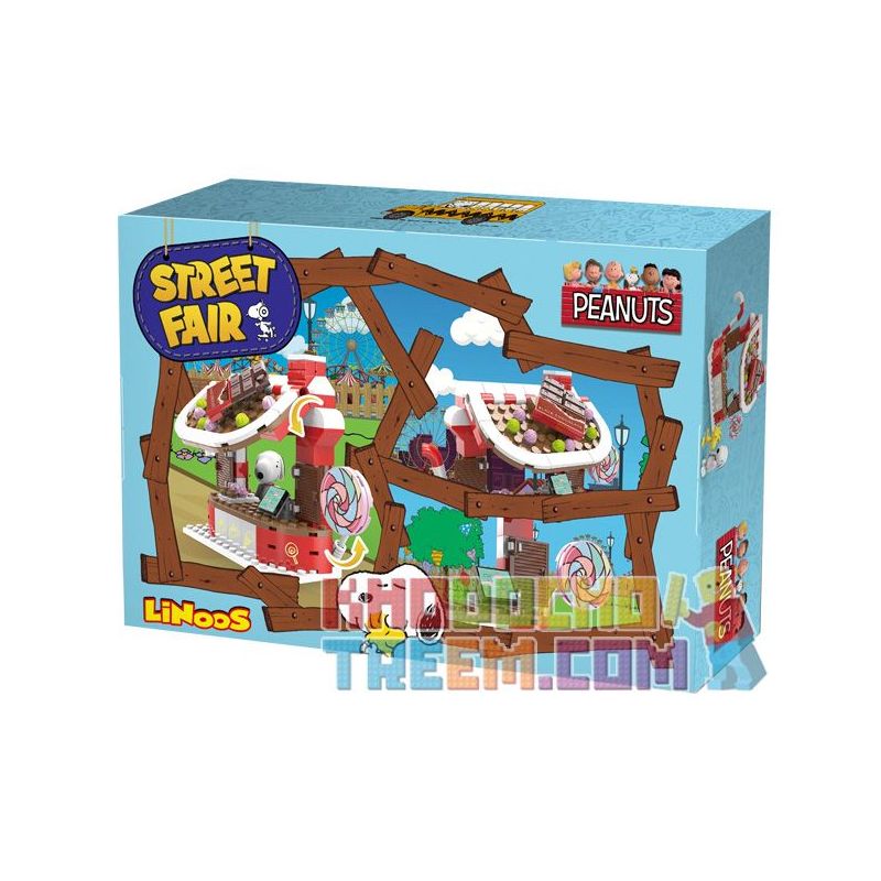 LINOOS LN8012 8012 non  CỬA HÀNG KẸO bộ đồ chơi xếp lắp ráp ghép mô hình Snoopy SNOOPY STREET FAIR Chú Chó 145 khối LINOOS LN8012 8012 non  CỬA HÀNG KẸO bộ đồ chơi xếp lắp ráp ghép mô hình Snoopy SNOOPY STREET FAIR Chú Chó 145 khối