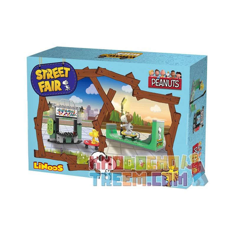 LINOOS LN8011 8011 non  TIỆM BÁN GIÀY VÁN PATIN bộ đồ chơi xếp lắp ráp ghép mô hình Snoopy SNOOPY STREET FAIR Chú Chó 158 khối LINOOS LN8011 8011 non  TIỆM BÁN GIÀY VÁN PATIN bộ đồ chơi xếp lắp ráp ghép mô hình Snoopy SNOOPY STREET FAIR Chú Chó 158 khối