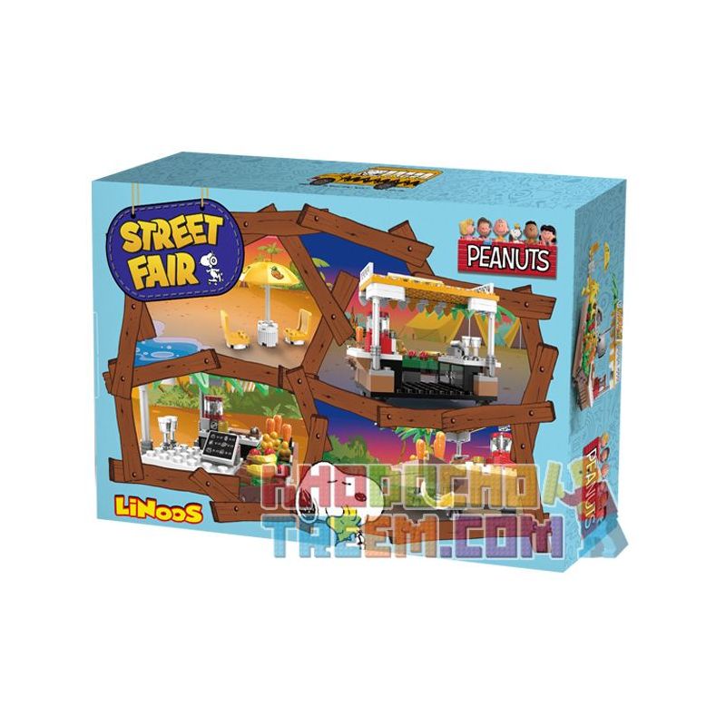 LINOOS LN8007 8007 non  QUẦY BÁN HOA QUẢ bộ đồ chơi xếp lắp ráp ghép mô hình Snoopy SNOOPY STREET FAIR Chú Chó 141 khối LINOOS LN8007 8007 non  QUẦY BÁN HOA QUẢ bộ đồ chơi xếp lắp ráp ghép mô hình Snoopy SNOOPY STREET FAIR Chú Chó 141 khối