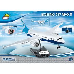 COBI 26175 non  BOEING 737 MAX 8 bộ đồ chơi xếp lắp ráp ghép mô hình Mini Modular BOEING 737 MAX 8™ Đường Phố Thu Nhỏ 320 khối