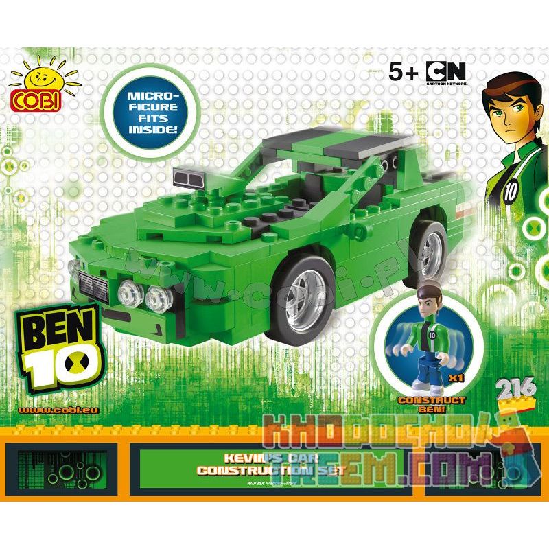 COBI 28225 non Lego BỘ DỤNG CỤ CHẾ TẠO Ô TÔ CỦA KEVIN bộ đồ chơi xếp lắp ráp ghép mô hình Ben 10: Alien Force KEVIN'S CAR CONSTRUCTION SET Ben 10: Lực Lượng Ngoài Hành Tinh 216 khối